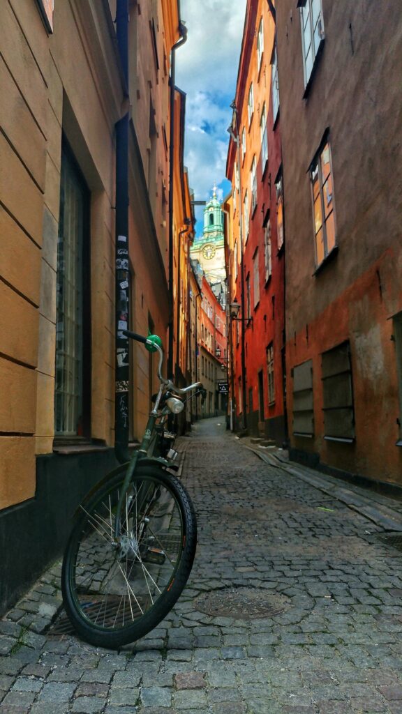 stockholm gamla stan cykel gränd
